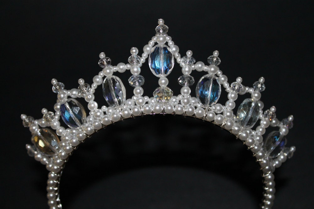 Pretty Princess Crystal and Pearl Headband