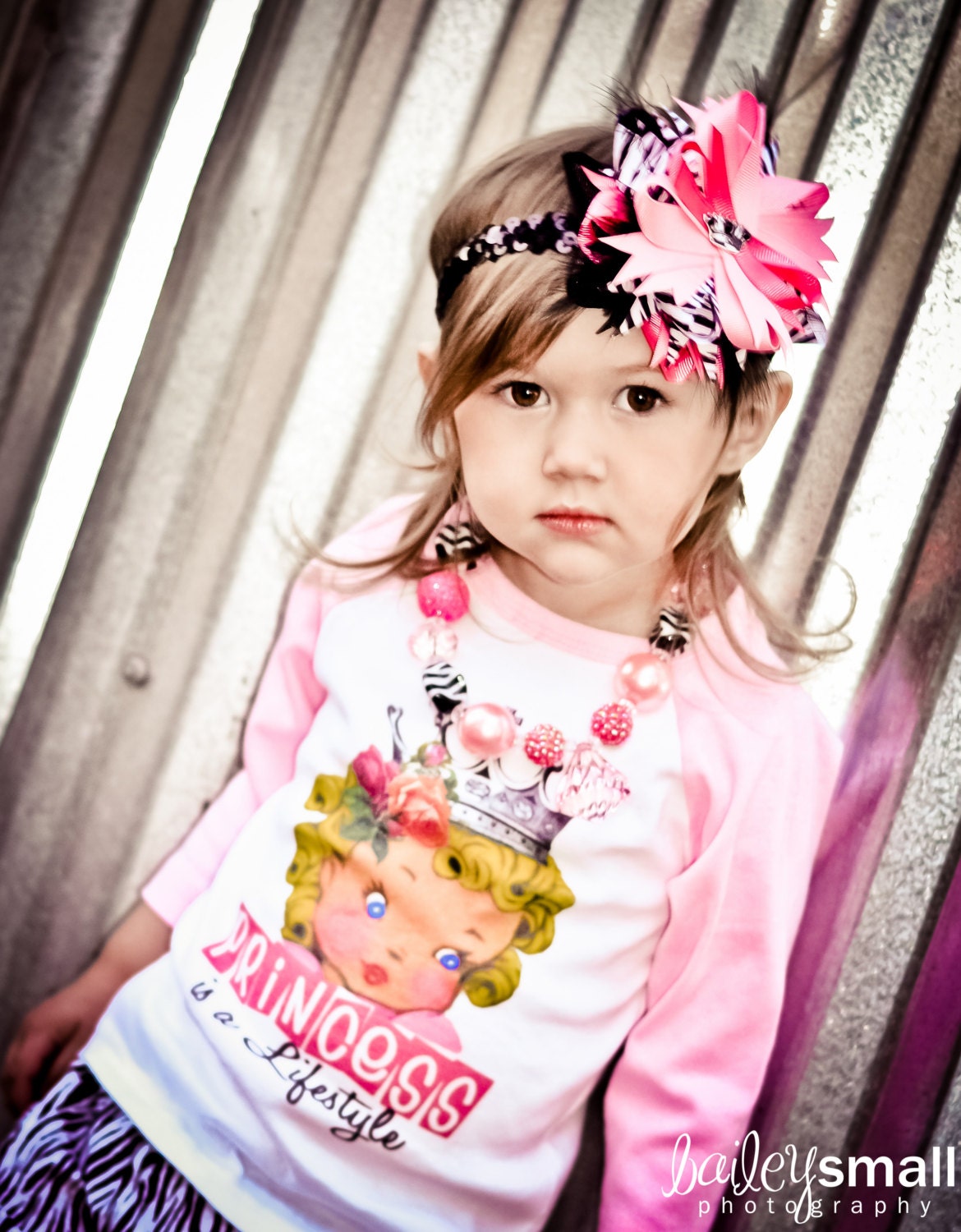 Vintage Childrens Raglan Princess is a Lifestyle with Bling adorned to her crown...Ooak  by Cotton Laundry