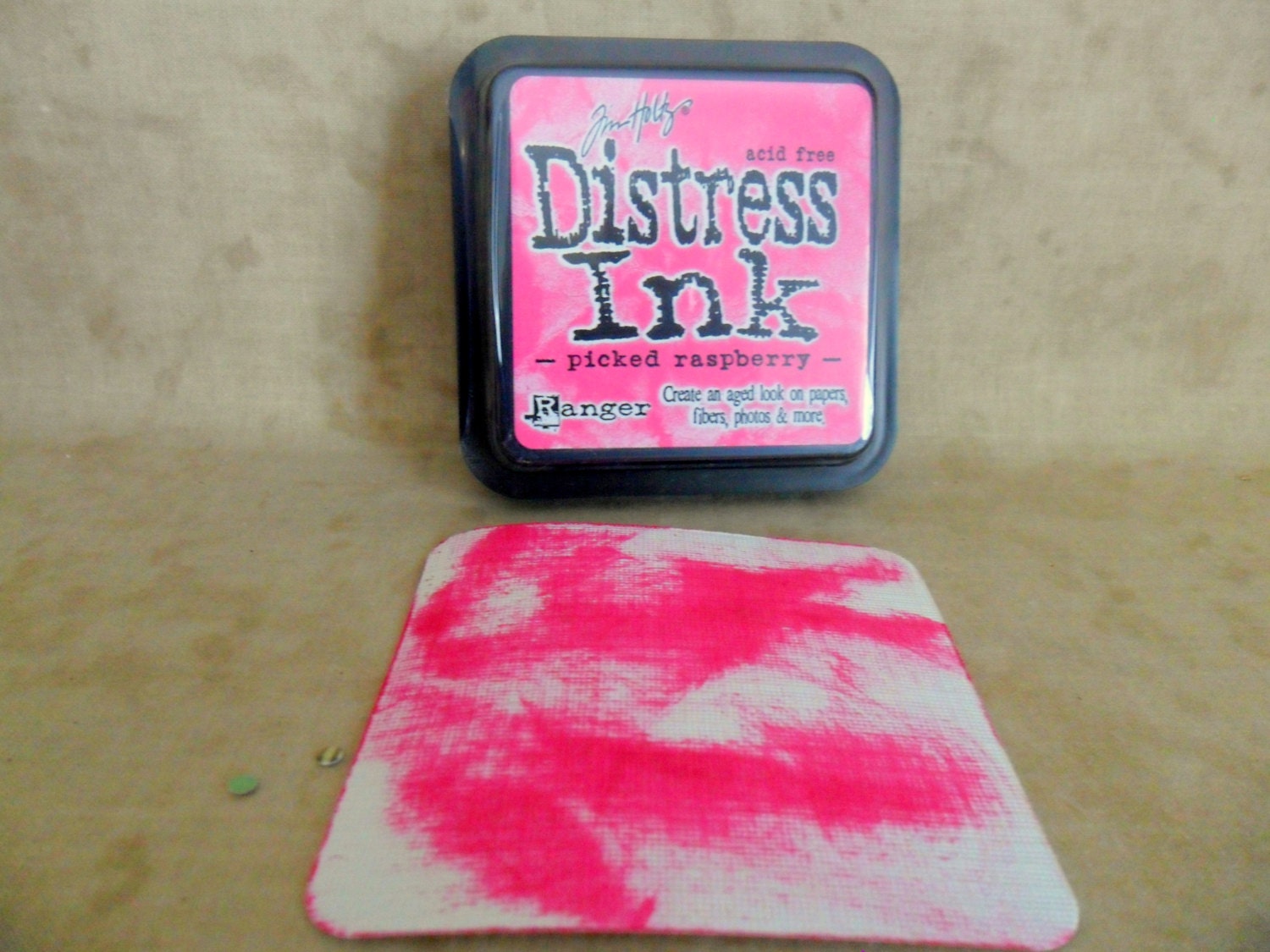 Tim Holtz Raspberry Pink Distress Dye Ink Stamp Pad by Ranger-SALE