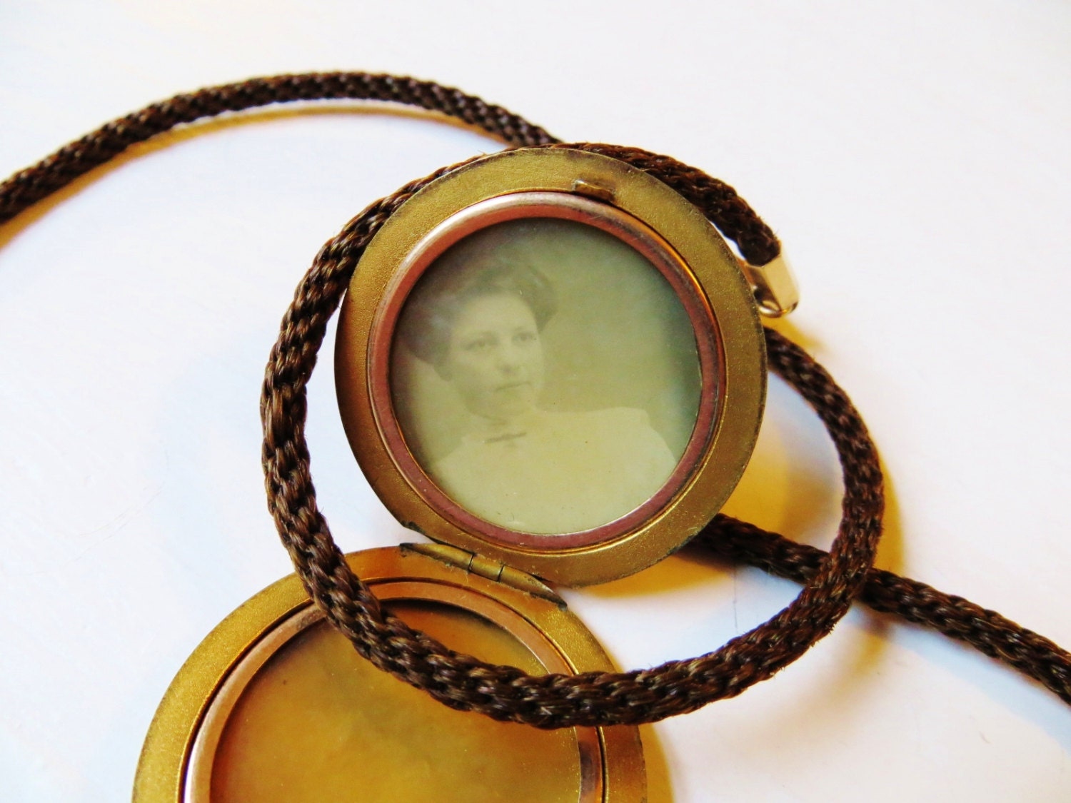 Antique Victorian Watch Chain Necklace Woven Hair Mourning Jewelry Rose Gold Filled Vintage 1880s Antique Jewelry