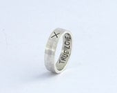 Once Upon a Time Fairy Tale TRUE LOVE'S KISS sterling silver ring