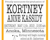 Personalized Graduation Announcement
