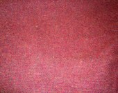 RUSTY BURGUNDY CHECKS Felted Textured Wool Fabric for Rug Hooking, Penny Rug, Applique    Fat Quarter