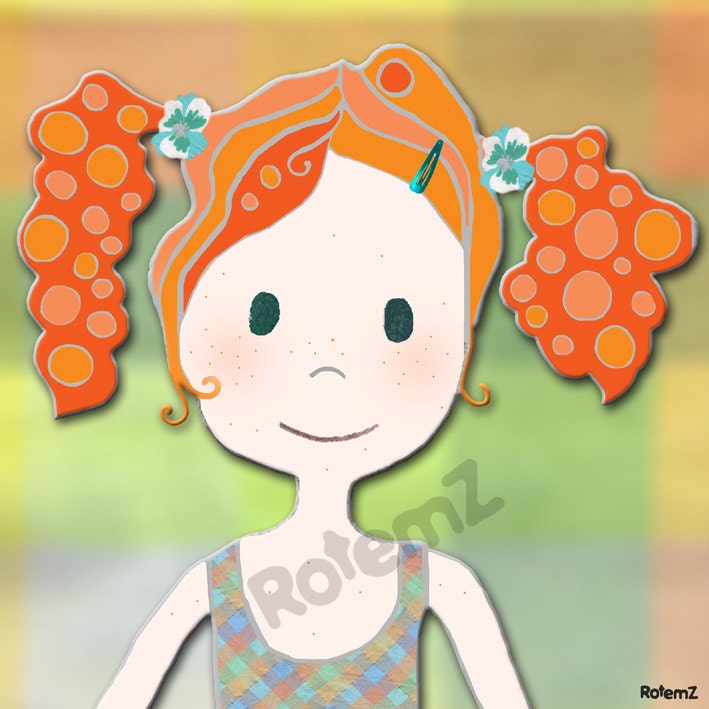 Canvas Print for Girls Room Decor - Cheryl