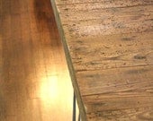 industrial rustic modern dining table for six from reclaimed wood with steel hairpin legs