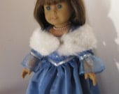 Ice Princess Fantasy Gown for American Girl or similar doll