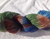 The Governor, Inspired by The Walking Dead, Handpainted Menage a Trois Sock Yarn