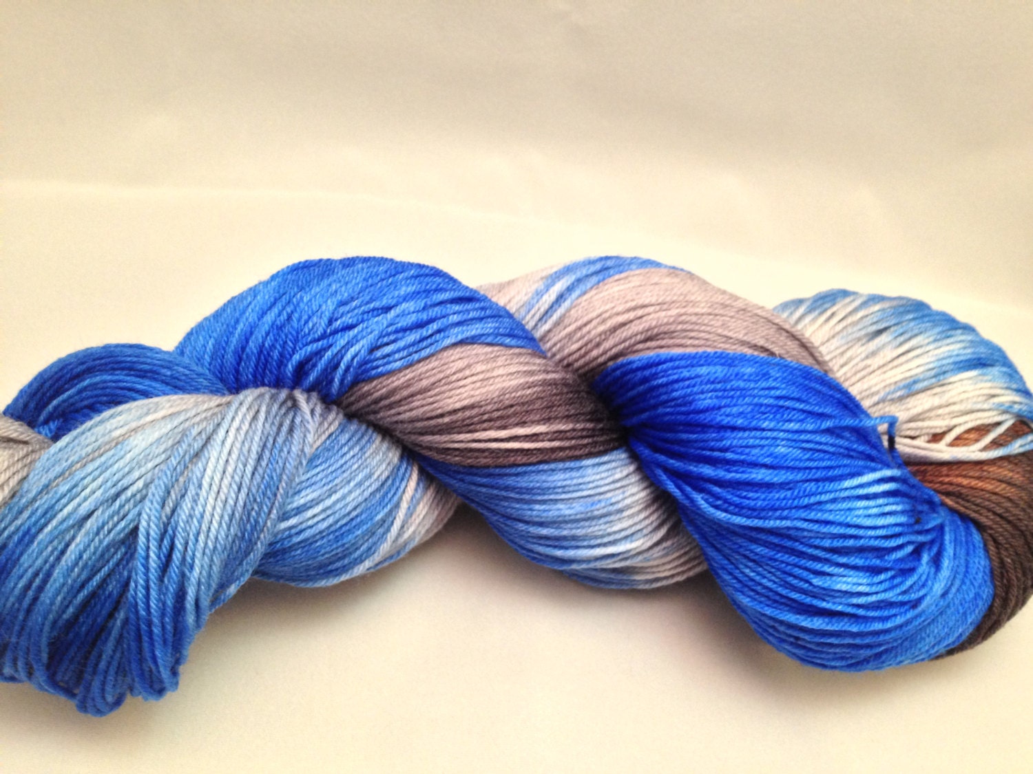 Sale, "Garrus" Inspired by Mass Effect, Handpainted Tough Love Sock Yarn