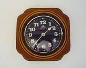 Vintage German Ceramic Wall Clock from Meister Ancker