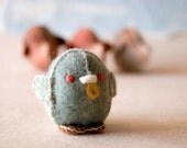 Light Green Felted Baby Chicken Toy  -- EASTER Handmade Felt Pure Wool Unique Baby Chicken -- For all Ages Cute Felt Toy