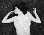 Exquisite vintage lace collar cape