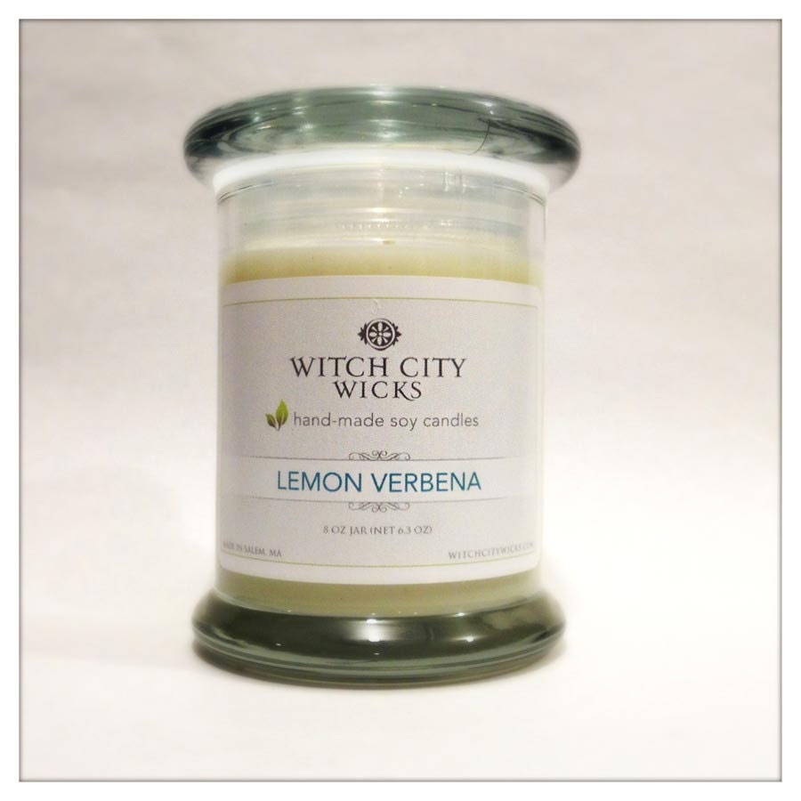 Lemon Verbena scented soy candle in 8 oz jar Mother's Day gift /Bridesmaid Gift/ Wedding gift