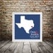 TEXAS Wedding Gift Custom State Map Personalized State Map - Personalized Texas Map- State Map Art Personalized Custom Wedding Map