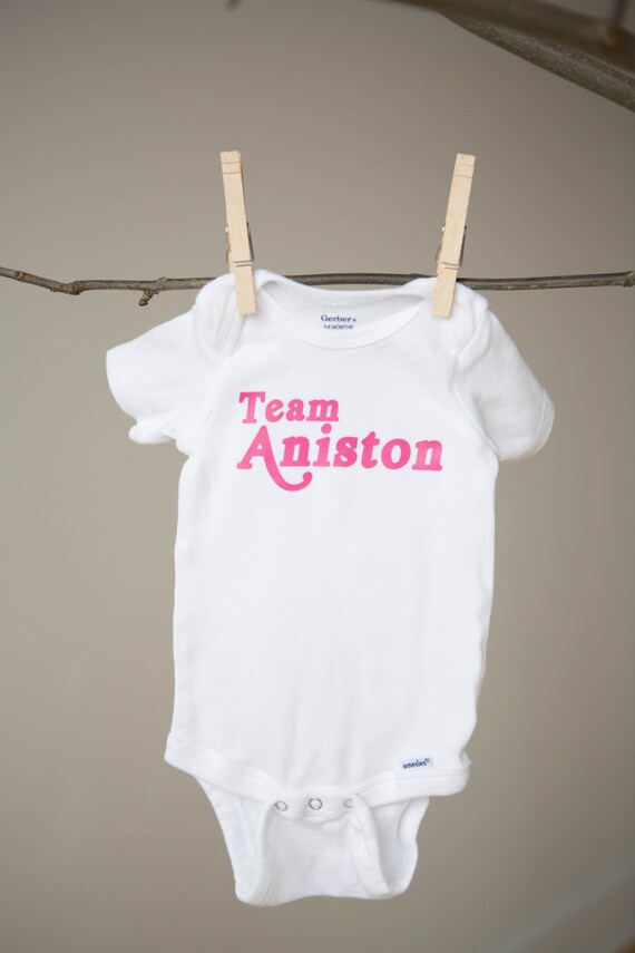 Short Sleeve "Team Aniston" Onesie, 0-3 Months, 3-6 Months, 6-9 Months, 12 Months, 18 Months, 24 Months