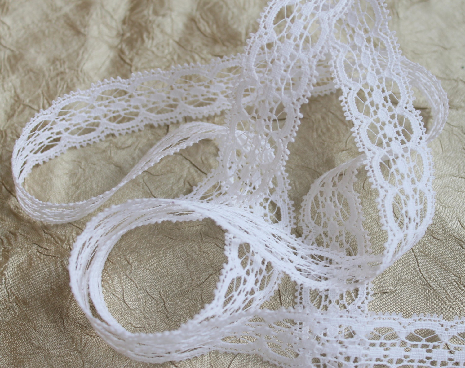 Vintage Trim, White Color, By The Yard