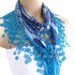 Necklace scarves, Traditional Turkish-style, Headband, scarf, Blue, fashion 2013, Mothers day