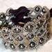Crochet Jewelry, Bohemian Bracelet or Cuff, Natural brown shades - adjustable