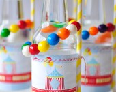 Circus Carnival Themed Birthday Party Drink Labels Il_170x135