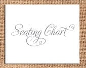 Seating Chart - Wedding Reception Decor 8x10 Digital File