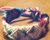 Gold White Pink Green Black Pinata Party Studded Friendship Bracelet
