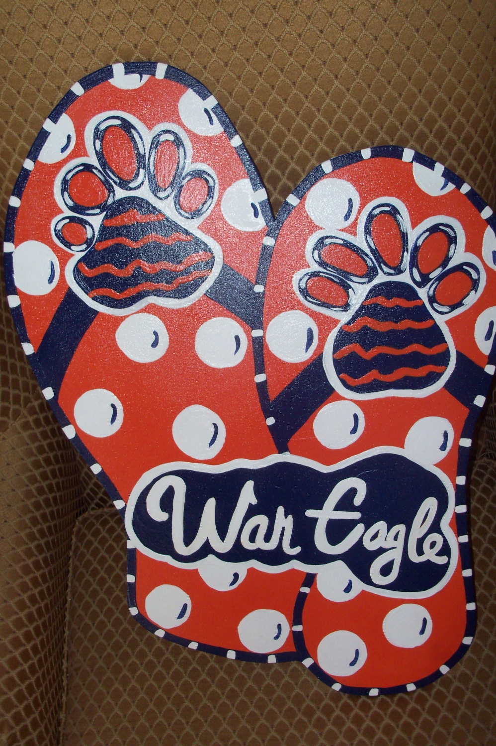 Auburn Flip Flop Door Hanger