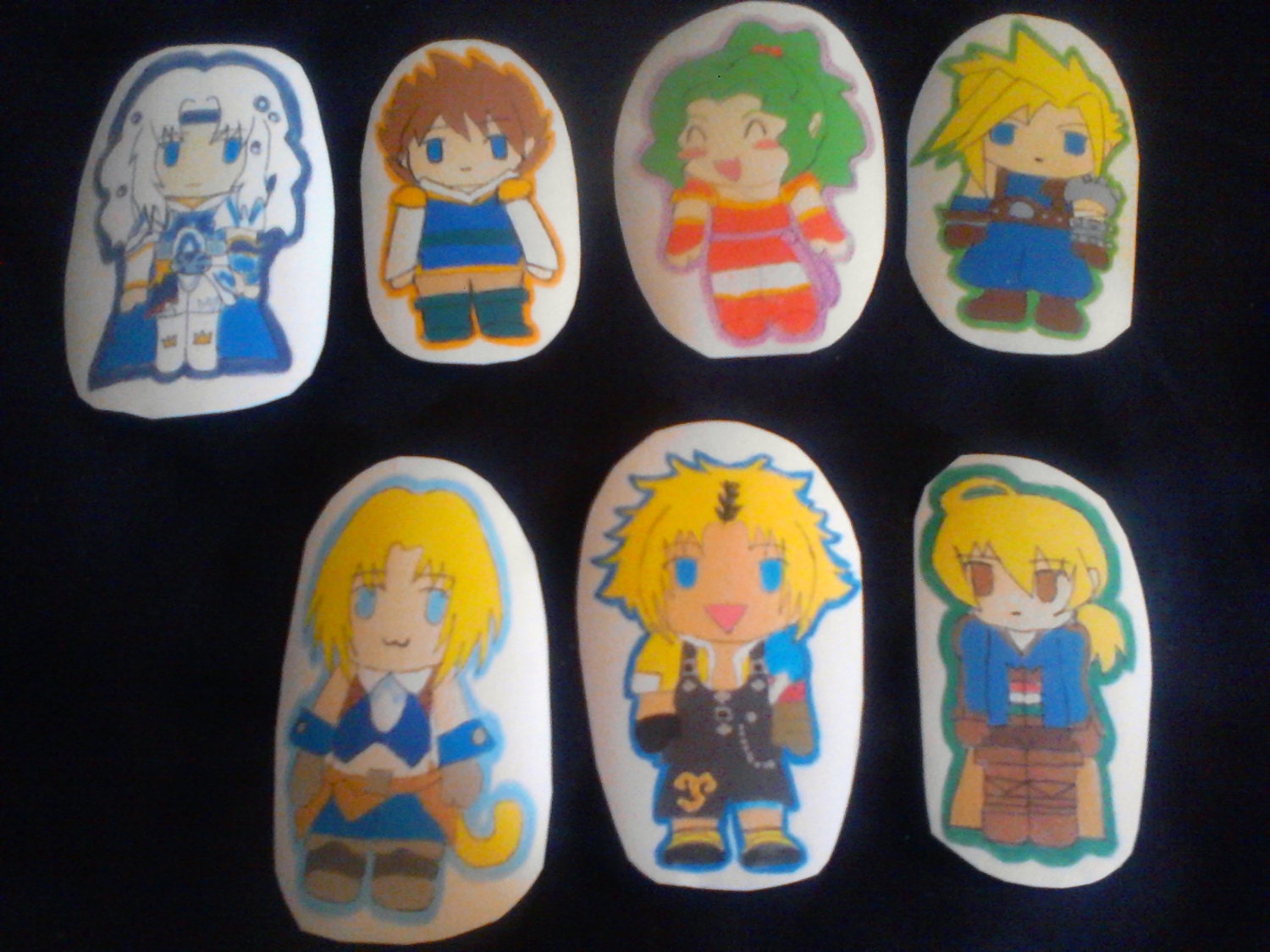 Final Fantasy Chibi Protag Sticker Set