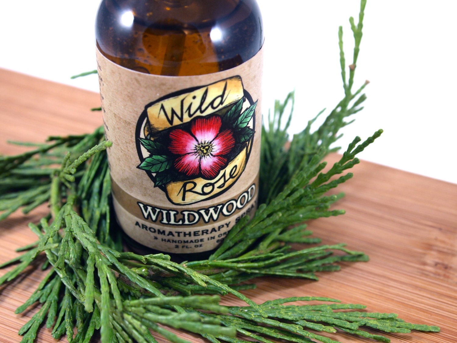Mens Body Spray WILDWOOD Wild Man Unisex Organic Aromatherapy - 2oz