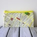 New York zipper pouch I LOVE NY pencil case, a souvenir from New York, zipper pouch with yellow zipper and a map pattern of New York city