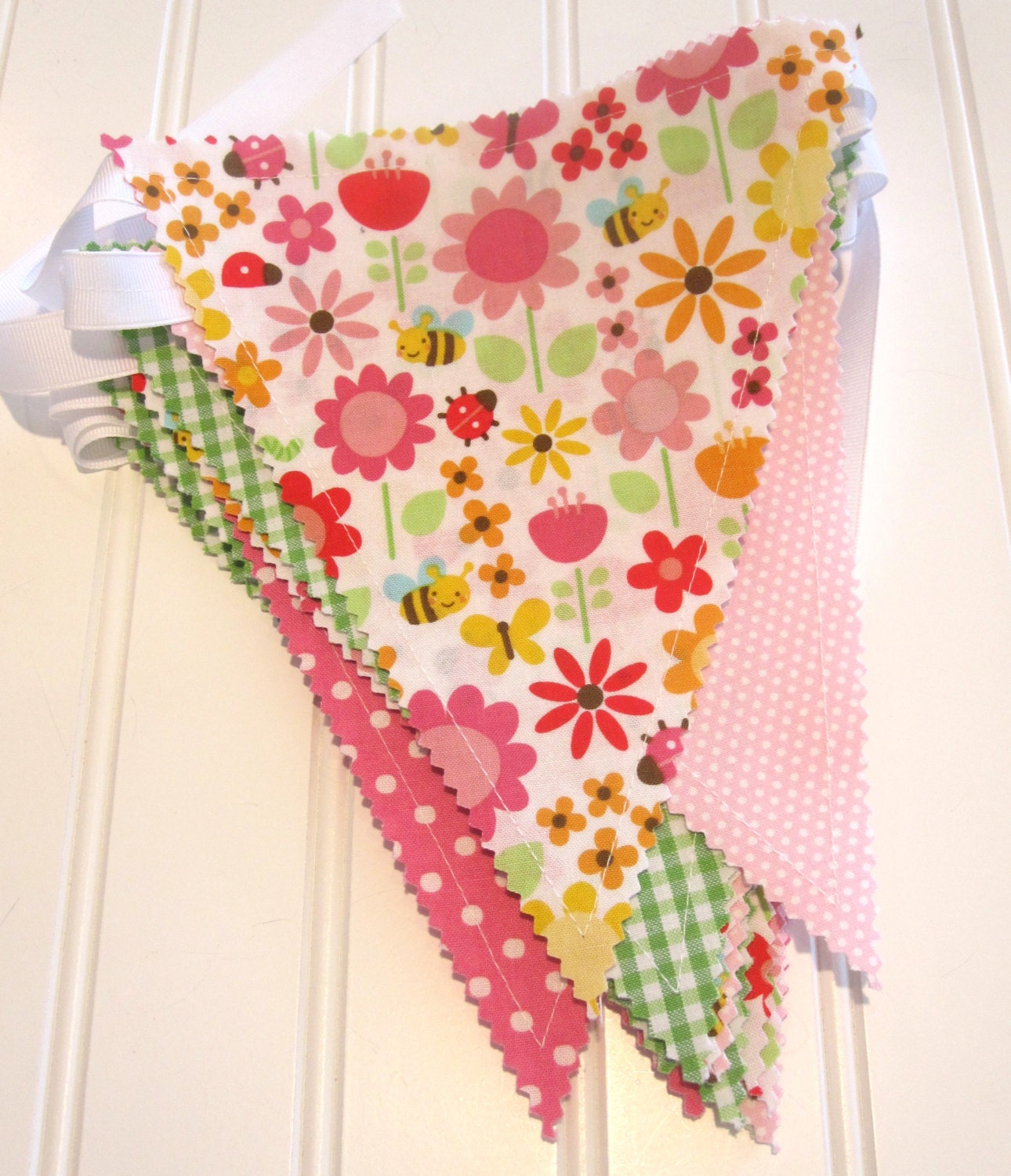 Bunting/Fabric Flag Banner, Girls Bedroom/Nursery/Party/Baby Shower
