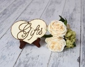 Rustic Wedding Gifts Sign WITH Easel
