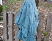 Gypsy boho plus size ombre skirt, hippie festival bohemian