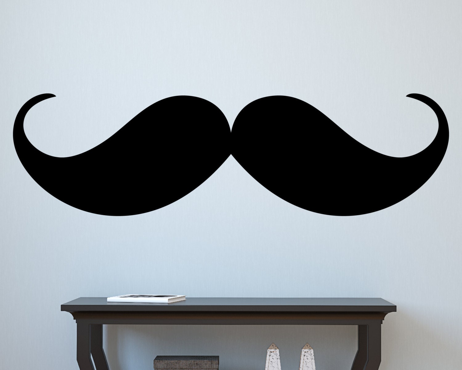 Vinyl Wall Decal Mustache Wall Decal Menu