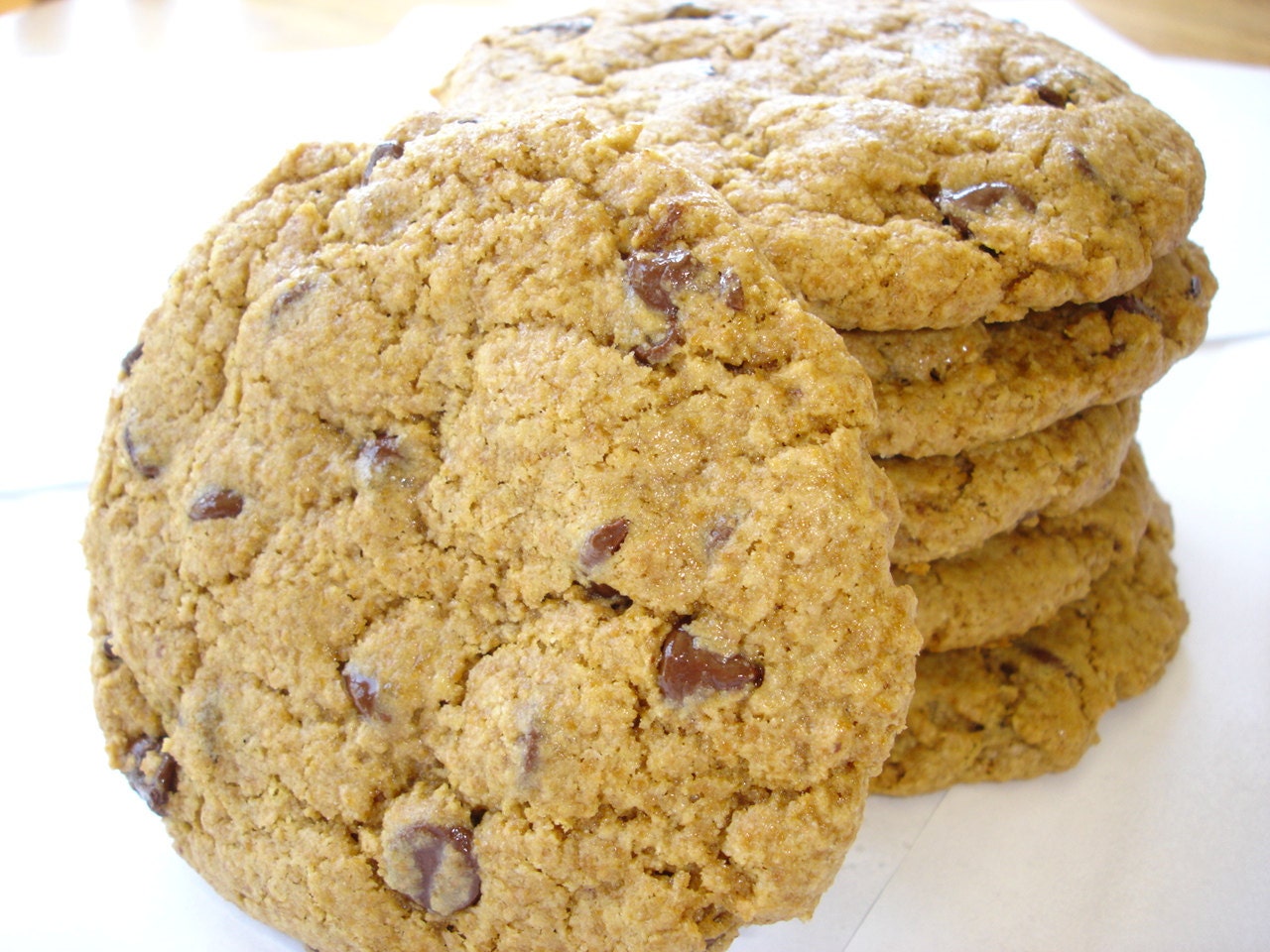 Dozen Big SPELT Chocolate Chip Cookies Chewy Healthy Homemade Food Baked Goods