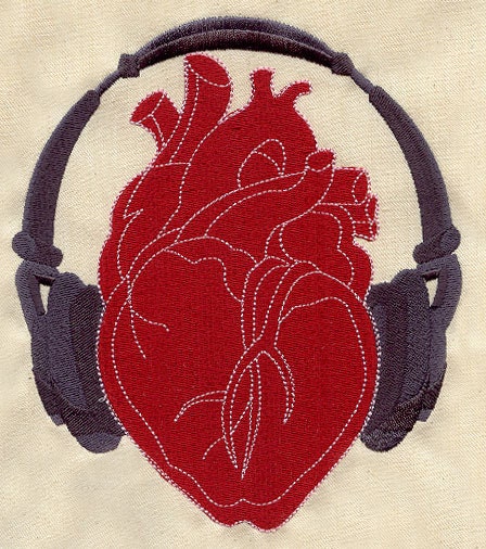 You rock my heart embroidered apron