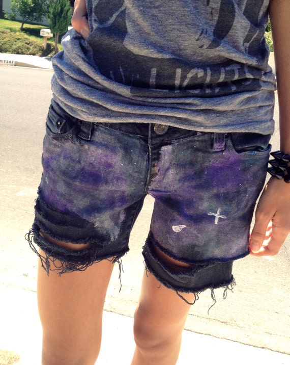 Galaxy shorts MADE TO ORDER