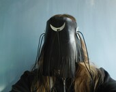 Leather Trance Dance Mask - shaman druid healer witch pagan tribal