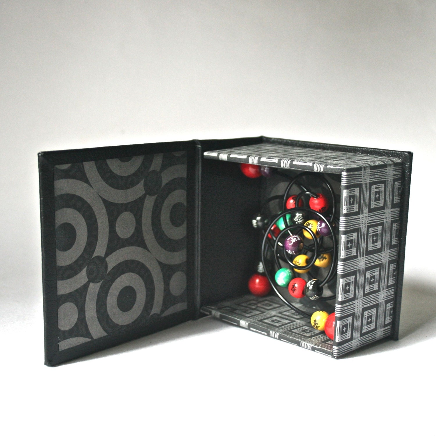 Mixed Media Sculptural Box Form New Math for Office or Home Decor