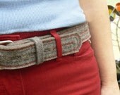 Wool Belt with Red & Blue Stitch