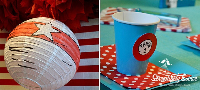 Suessical printable party circles - (Amy Atlas Feature) Cat ,Hat, thing 1, thing 2 Il_170x135