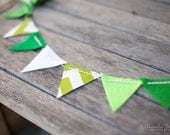 St Patick's Day Irish Bunting Garland with Chevron and Felt Il_170x135
