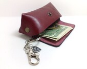 Handmade genuine leather mini bag/ key chain / wallet / clutch / pouch/ coin purse / key holder