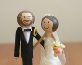 Cake Topper- Handmade Keepsake Wedding Topper- custom made wood bride and groom