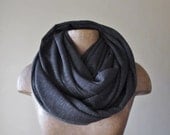 Charcoal Grey Infinity Scarf - Chunky Sweater Scarf - Gray Circle Scarf - Chunky Infinity Cowl - Winter Scarf - Snood