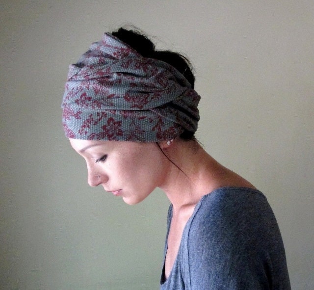 My Victorian Heart Hair Wrap - Womens Headband, Hair Accessories - Bohemian Head Scarves, Headbands