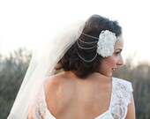 As Seen on Green Wedding Shoes- Crystal Embellished "Susan" Bridal Veil