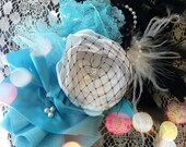 Breakfast at Tiffanys SASH OR HEADBAND- any color combo available Tiffany blue beautiful maternity sash vintage hairpiece