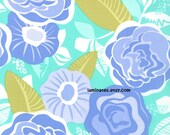 Honey Tide LAMINATED cotton coated (aka oilcloth) fabric floral yardage