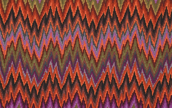 Flame chevron brown LAMINATED cotton fabric yardage (aka oil cloth) Kaffe Fassett epoch BPA free wide