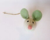 Dotty the Recycled Felt Mouse Softie