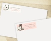 Country Chic Bridal Shower - Custom PRINTABLE Return Address Labels - HWTM